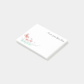 Flamingo Ocean Trio "Text" Post-it® Notes (Schuin)