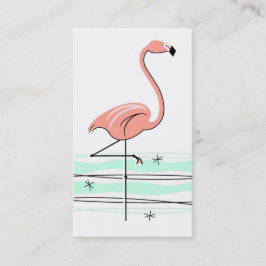 Flamingo Ocean visitekaartje white