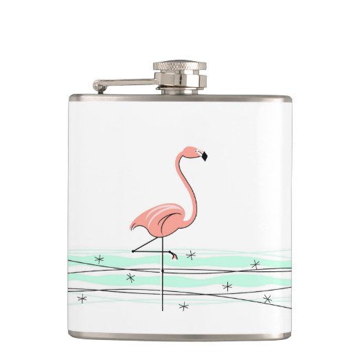 Flamingo Ocean wrapp Heupfles (Voorkant)