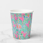Flamingo Oerwoud Party Paper Cups Papieren Bekers (Achterkant)