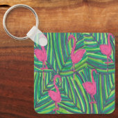 Flamingo Oerwoud Vibe Sleutelhanger (Voorkant)