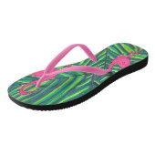 Flamingo Oerwoud Vibe Teenslippers (Schuin)