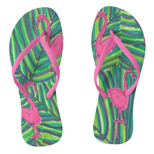 Flamingo Oerwoud Vibe Teenslippers (Voetbed)