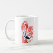 Flamingo Oil Painting Pink Flamingoe tekening Koffiemok (Links)