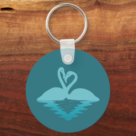Flamingo omarmen sleutelhanger (Achterkant)