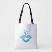 Flamingo Omhelzing Tote Bag (Voorkant)