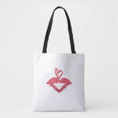 Flamingo Omhelzing Tote Bag (Voorkant)
