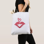 Flamingo Omhelzing Tote Bag (Dichtbij)