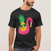 Flamingo ondersteboven ananasewisselaar Mannen & v T-shirt (Voorkant)