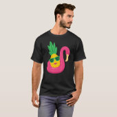 Flamingo ondersteboven ananasewisselaar Mannen & v T-shirt (Voorkant volledig)