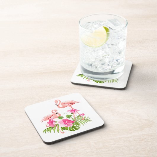 Flamingo Onderzetter Set (Rechterzijde)