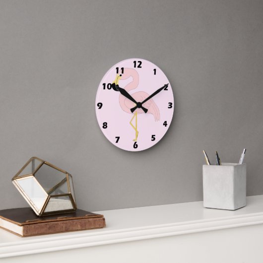 Flamingo ontwerp ronde klok (Kantoor)