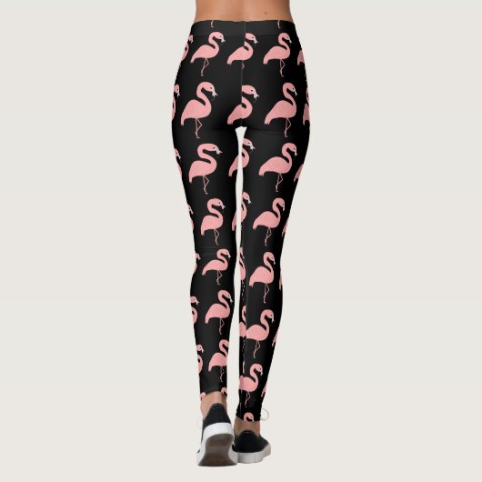 Flamingo ontwerp U kiest achtergrondkleur Leggings (Achterkant)