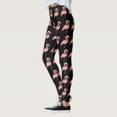 Flamingo ontwerp U kiest achtergrondkleur Leggings (Links)