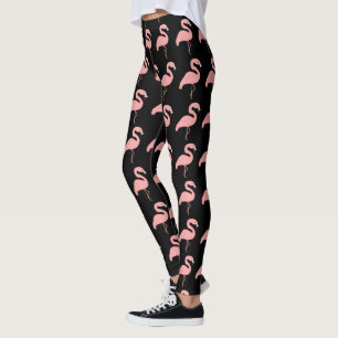 Flamingo ontwerp U kiest achtergrondkleur Leggings