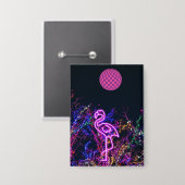 Flamingo op het dansfeest. button (Voorkant / Achterkant)