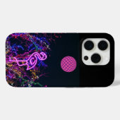 Flamingo op het dansfeest. Case-Mate iPhone case (Achterkant (horizontaal))