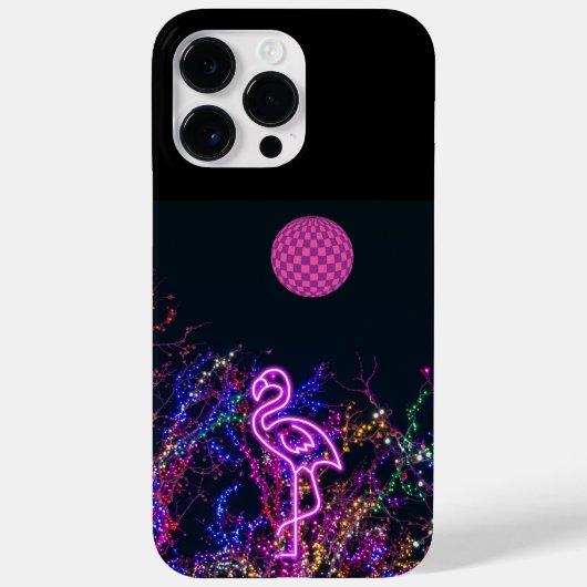Flamingo op het dansfeest. Hoesje-Mate iPhone case (Achterkant)