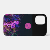 Flamingo op het dansfeest. Hoesje-Mate iPhone case (Achterkant (horizontaal))