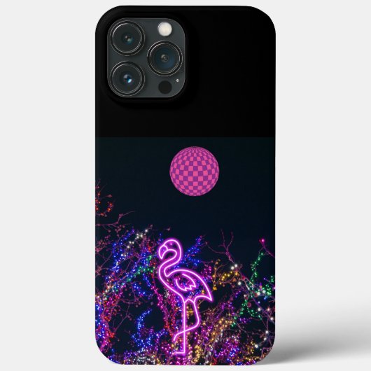 Flamingo op het dansfeest. Hoesje-Mate iPhone case (Achterkant)