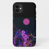 Flamingo op het dansfeest. Hoesje-Mate iPhone case (Achterkant)