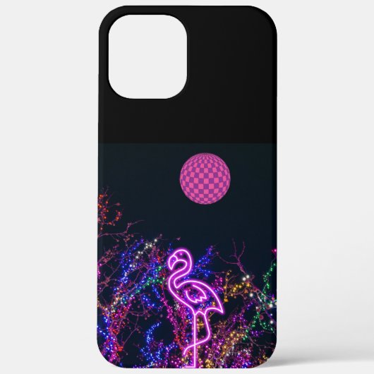 Flamingo op het dansfeest. Hoesje-Mate iPhone case (Achterkant)