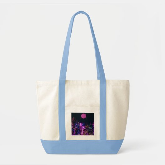 Flamingo op het dansfeest. tote bag (Voorkant)