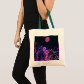 Flamingo op het dansfeest. tote bag (Voorkant (product))
