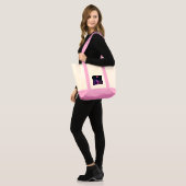 Flamingo op het dansfeest. tote bag (Voorkant (model))