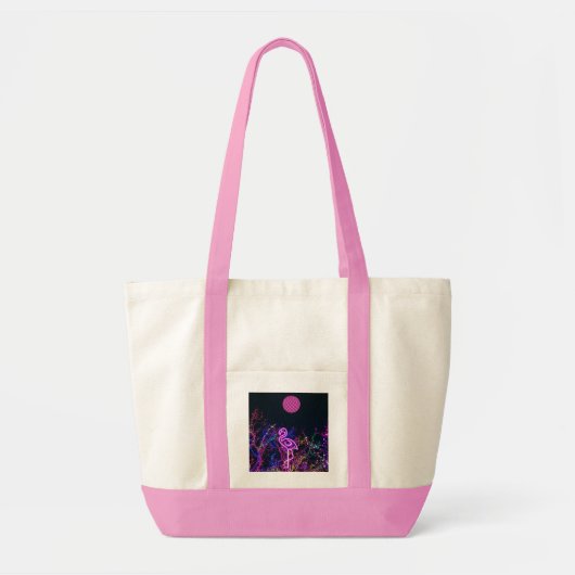 Flamingo op het dansfeest. tote bag (Voorkant)