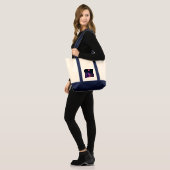 Flamingo op het dansfeest. tote bag (Voorkant (model))