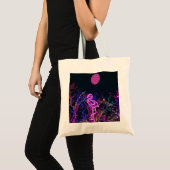 Flamingo op het dansfeest. tote bag (Voorkant (product))