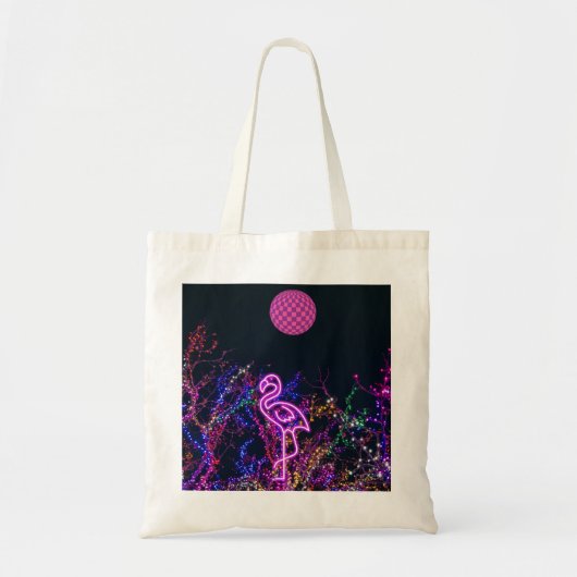 Flamingo op het dansfeest. tote bag (Voorkant)