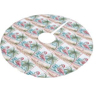 Flamingo op het strand kerstboom rok