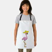 Flamingo op strand met Pet Schort (Insitu)