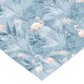 Flamingo Orchid Tropical Pattern Blue ID868 Korte Tafelloper (Hoek)