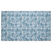 Flamingo Orchid Tropical Pattern Blue ID868 Stof (Fat Quarter)