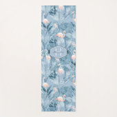 Flamingo Orchid Tropical Pattern Blue ID868 Yogamat (Voorkant)