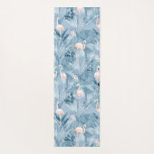 Flamingo Orchid Tropical Pattern Blue ID868 Yogamat (Achterkant)
