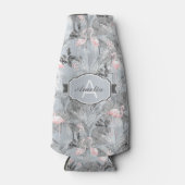 Flamingo Orchid Tropical Pattern Grey ID868 Flesjeskoeler (Voorkant)