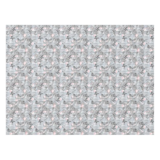 Flamingo Orchid Tropical Pattern Grey ID868 Tafelkleed (Voorkant (Horizontaal))