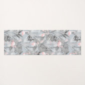 Flamingo Orchid Tropical Pattern Grey ID868 Yogamat (Achterkant (horizontaal))