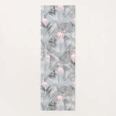 Flamingo Orchid Tropical Pattern Grey ID868 Yogamat (Achterkant)