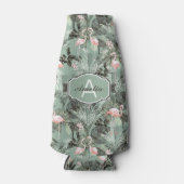 Flamingo Orchid Tropical Pattern Sage ID868 Flesjeskoeler (Voorkant)