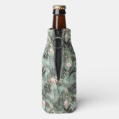 Flamingo Orchid Tropical Pattern Sage ID868 Flesjeskoeler (Fles Achterkant)