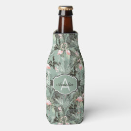 Flamingo Orchid Tropical Pattern Sage ID868 Flesjeskoeler