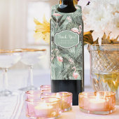 Flamingo Orchid Tropical Pattern Sage ID868 Flessenhanger