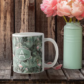 Flamingo Orchid Tropical Pattern Sage ID868 Koffiemok