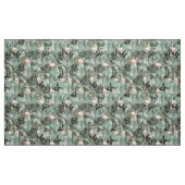 Flamingo Orchid Tropical Pattern Sage ID868 Stof (Fat Quarter)