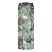 Flamingo Orchid Tropical Pattern Sage ID868 Thermosbeker (Achterkant)